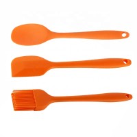 DIY Children Spatulas Kitchen Baking Brush Kids Silicone Spatula Set