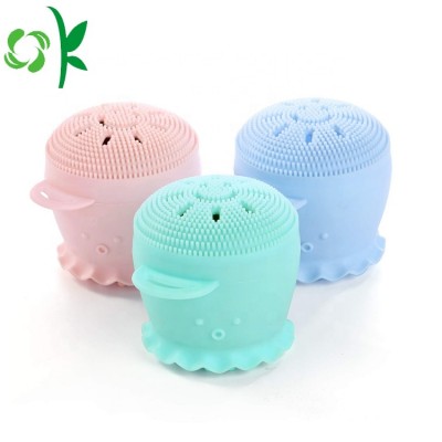 OKSILICONE Face Cleaner Brush Exfoliating Cleansing Silicone Facial Brush for All Skin Types