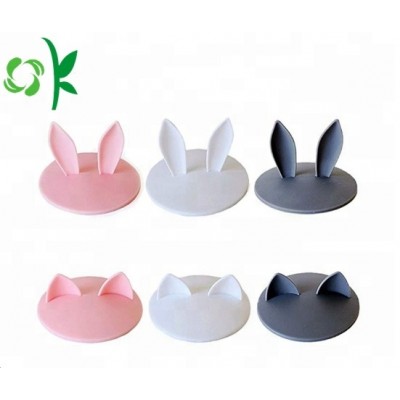 OKSILICONE Lovely cat ears Food grade silicone cup lid