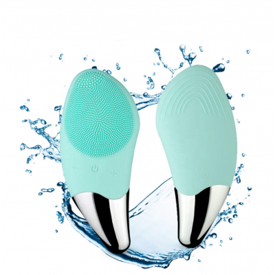 OKSILICONE 6 Speed Adjustment Sonic Silicone Face Scrubbers Electric Face Cleanser and Massager Brush Facial Cleansing Brush