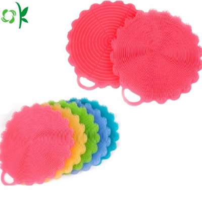 Eco-friendly Flower Silicone Cleaning Brush for Kitchenware